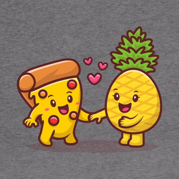 Cute Pizza With Pineapple by Catalyst Labs